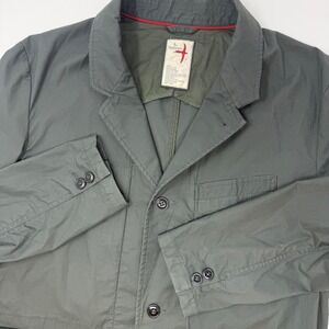 Relwen Men's Gray Cotton Blend Sport Coat Blazer Jacket Size L